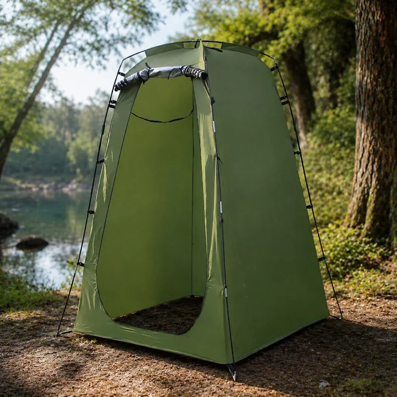 Portable Privacy Tent with Foldable Design for Outdoor Shower and Changing, Ideal for Beach and Camping