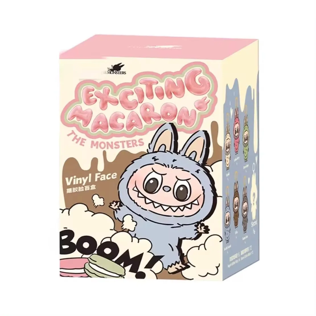 Labubu The Monsters Vinyl Face Doll Heart-Moving Macaron Doll Blind Box borsa cieca figura borsa per indovinare cina Replica di alta qualitร