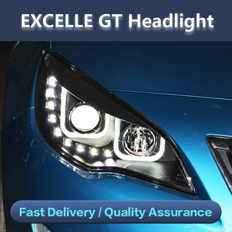 

Car Light Assembly For Buick Excelle XT 2010-2014 headlight assembly For Excelle LED head lamp Angel eye led DRL