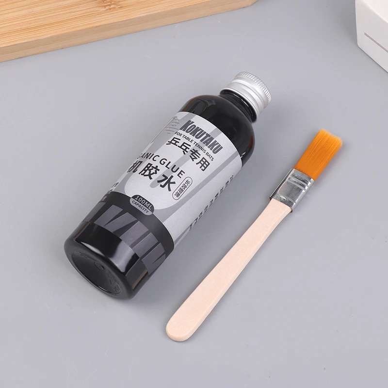 

New 100ML Professional Table Tennis Rubber Glue Speed Glue With Brush Rubber Adhesive Cleaner For Pingpong Paddle Maintenance