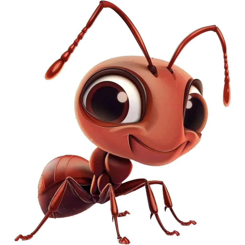Adorable Vinyl Stickers Featuring Flat Ants Designed to Be Waterproof And Resistant UV Rays. They Can Removed Without
