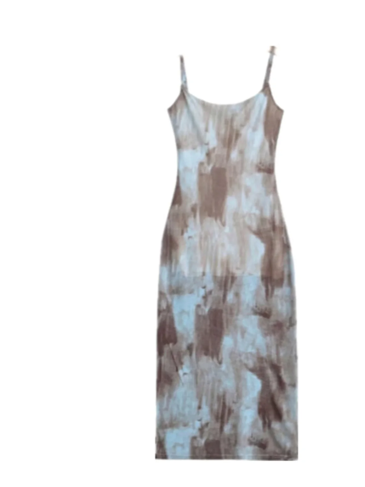 Beach Vaion Sle Long Skirt with Side Slit Dyed Me Wrap Waist Slimming Strap Dr for Women Ele Slimming Design