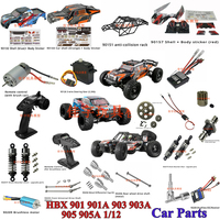 HBX 901 901A 903 903A 905 905A 1/12 RC Car Parts Accessories Collection Car Shell Motor Remote Control Shock Absorber ESC