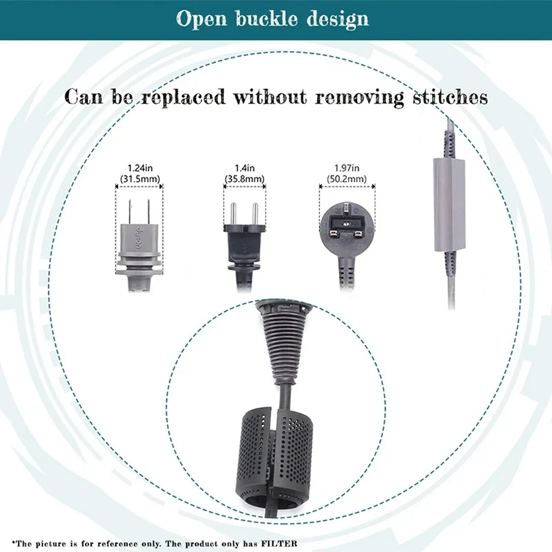 อะไหล่ฝาครอบตัวกรองเครื่องเป่าผมสำหรับ HD03 Dyson ซูเปอร์โซนิค HD01 HD08 HD15เครื่องเป่าผมอะไหล่ซ่อมตัวกรองด้านนอก