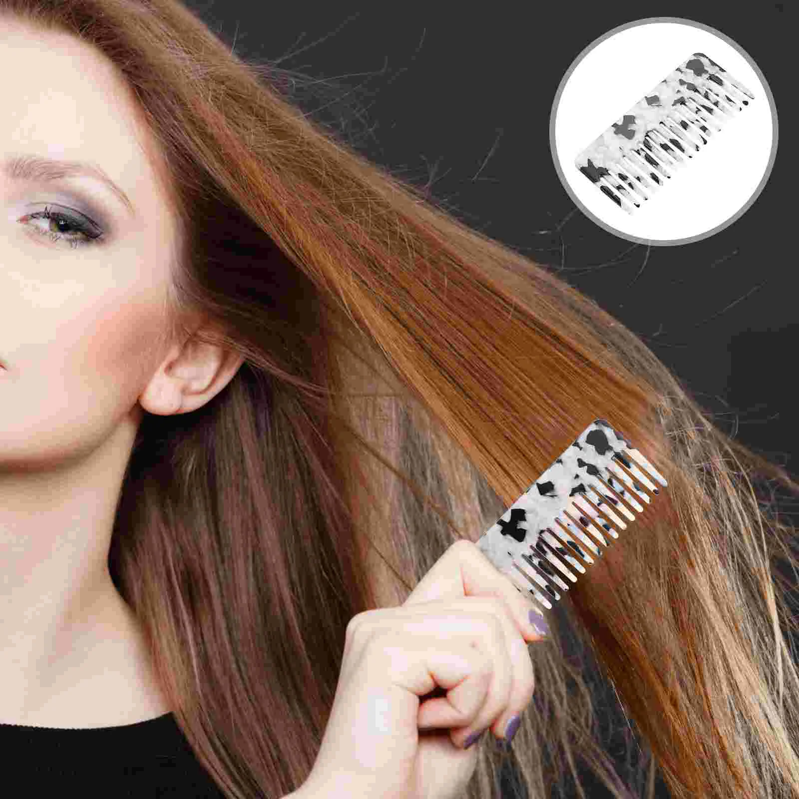 

Hair Comb Fashionable for Wide Tooth Straightener Home Detangler Decor Hairdressing