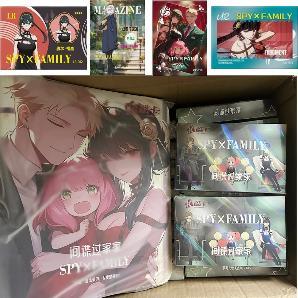 

New SPY FAMILY Cards Anya Forger Yor Forger Sylvia Sherwood Anime Character Peripheral Tcg Paper Collection Cards Kids Toy Gift