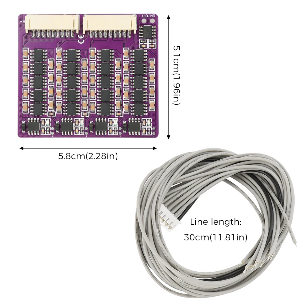 3S 4S 5S 6S 8S 14S 17S 21S Li-ion Lifepo4 LTO Lithium Battery Active Equalizer Balancer Board Balance Capacitor BMS 1.5A