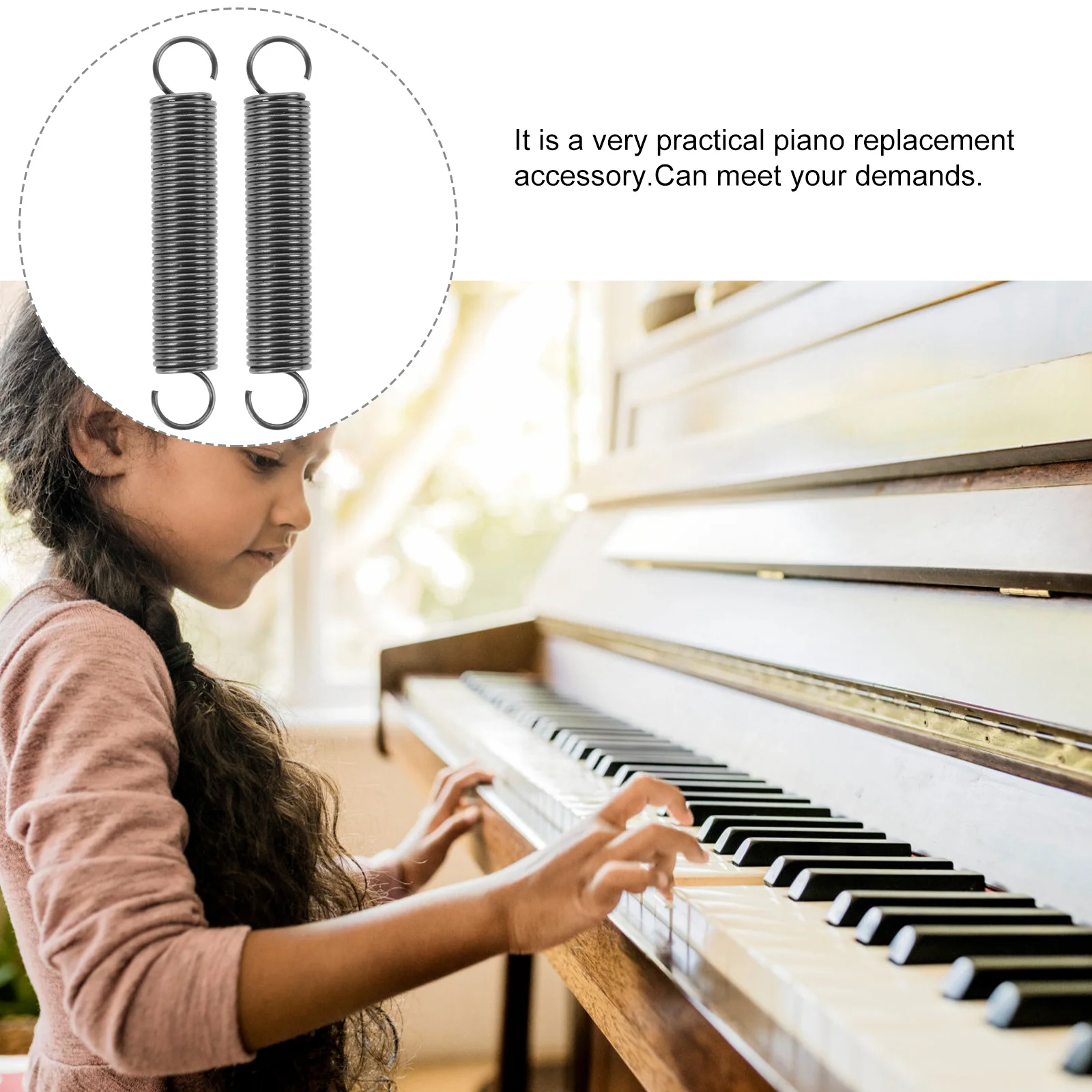 

2 Pcs Wormful Sound Spring Piano Tuning Tools Spiral Guitar Supplies Coil Steels Repair Instrument Accessory