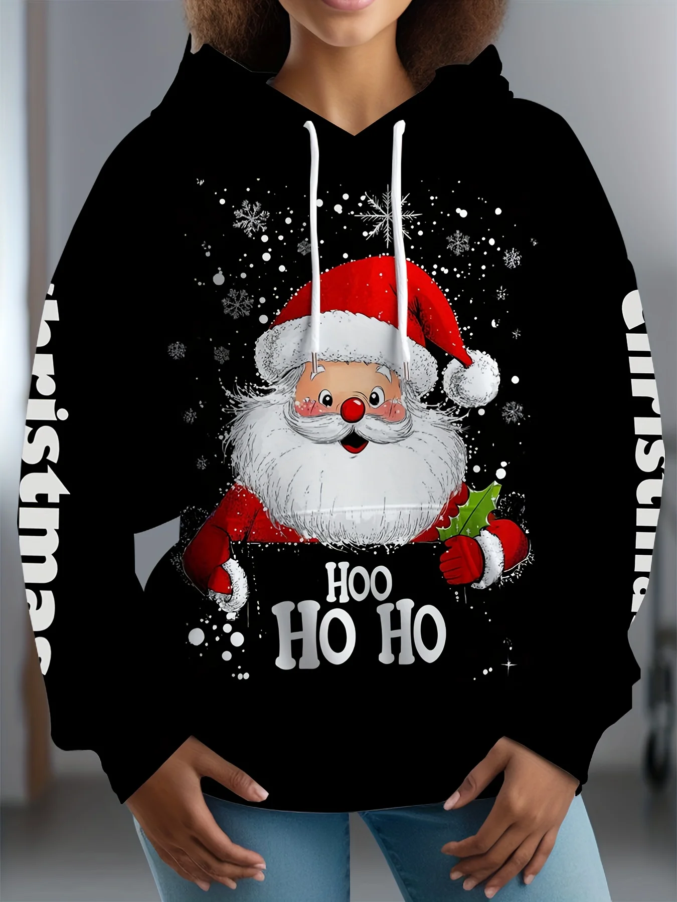 

New Santa Claus Print Men's Hoodie 3D Christmas Elements Sportswear Autumn/Winter Outdoor Daily Hip Hop Y2k Fashion Men Clothing