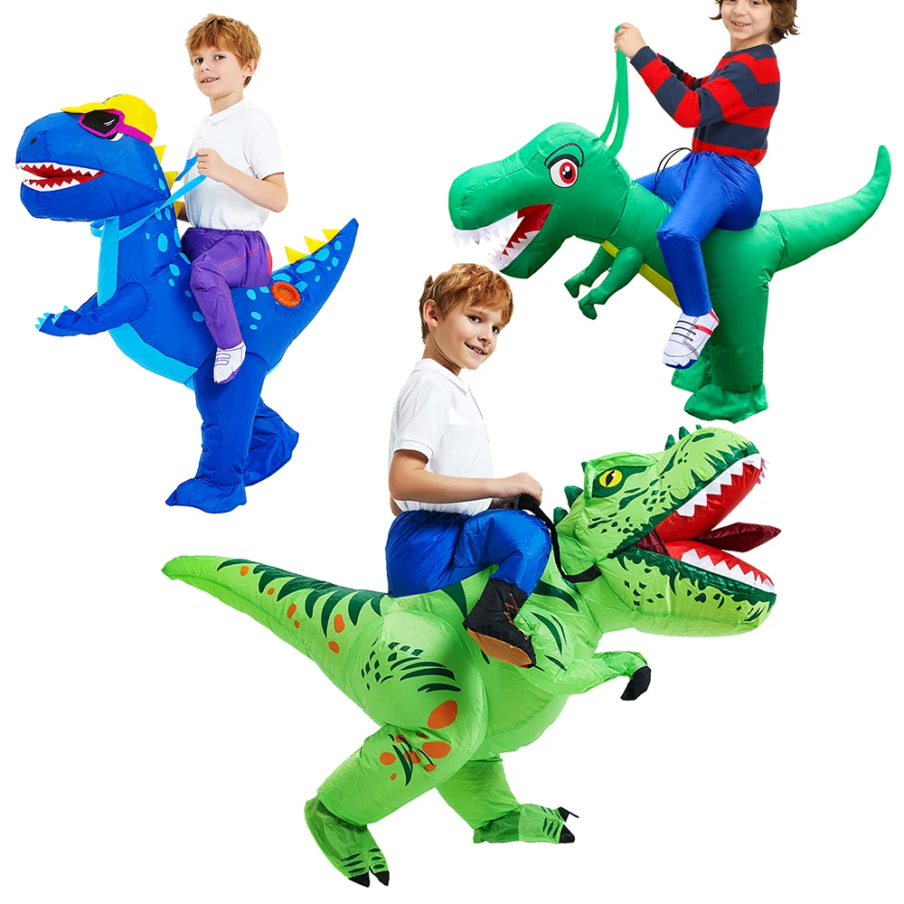 

Animal Children Costume Kids Inflatable Dinosaur Boy Girls Party Cosplay Adult Suit Purim Dino For Men Women Dress