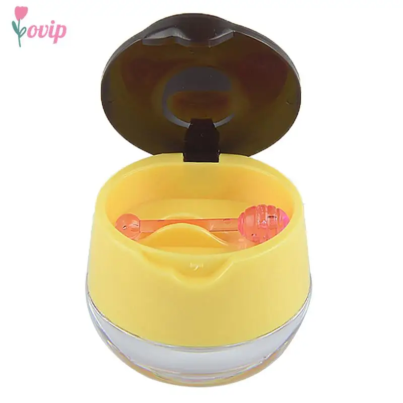 6g Empty Lip Masque Box With Spoon Multi-purpose Refillable Convenient Travel Empty Lip Balm Makeup Jar Pot