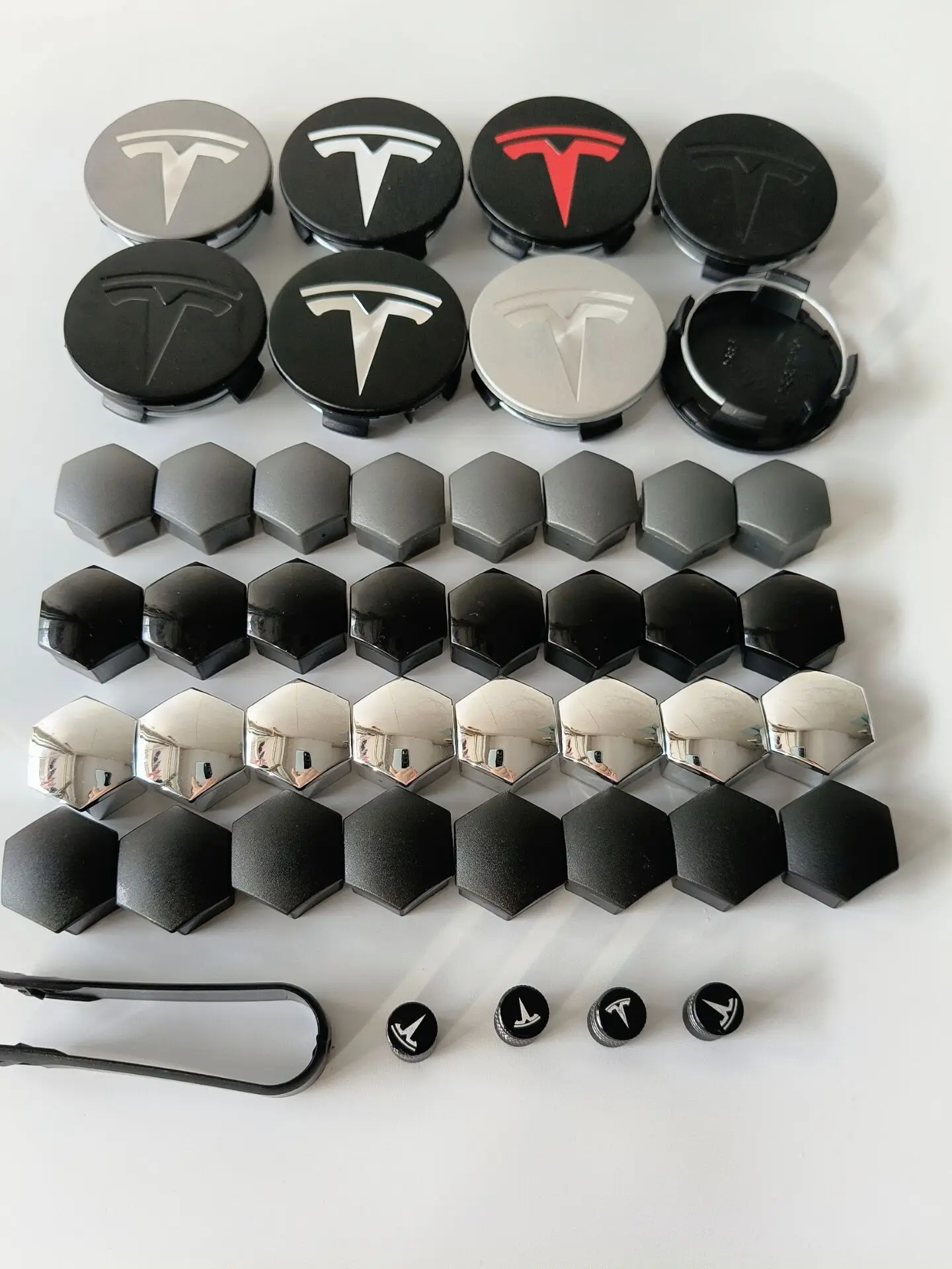 29PCS for Tesla Model Y 3 S/X Dust-proof Cover Wheel Conversion Kit Car Wheel Hubcap Center Cap andTire Cap Screw Accessories