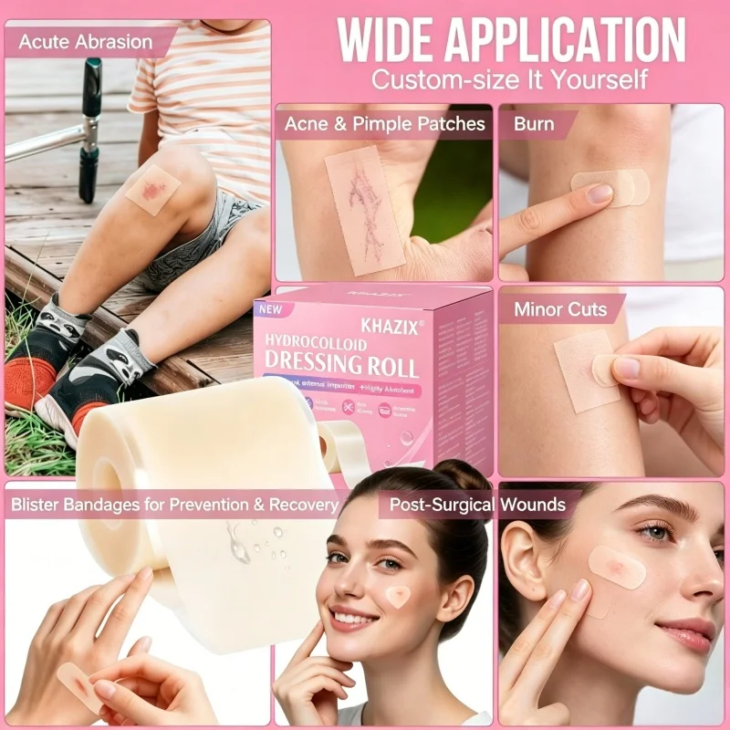 Minor Skin Injury Recovery Accessory 2 Boxes Trimmable Bandage Tape Roll Instant Apply Outdoor First Aid Protector