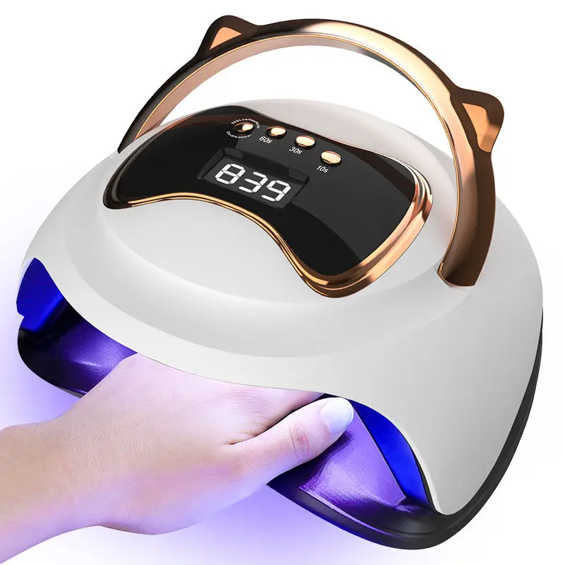 Professional 120W UV Lamp Fast Gel Polish Curing Light UV LED Nail Dryer Nail Art Tools with Handle for DIY Home & Salon