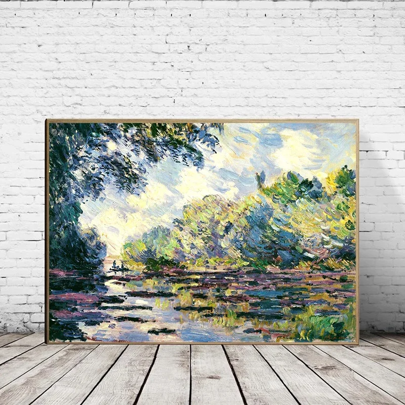 Famous Artist Claude Monet Romantic Artwork Canvas Painting Wall Art Posters and Prints Picture for Bedroom Office Home Decor