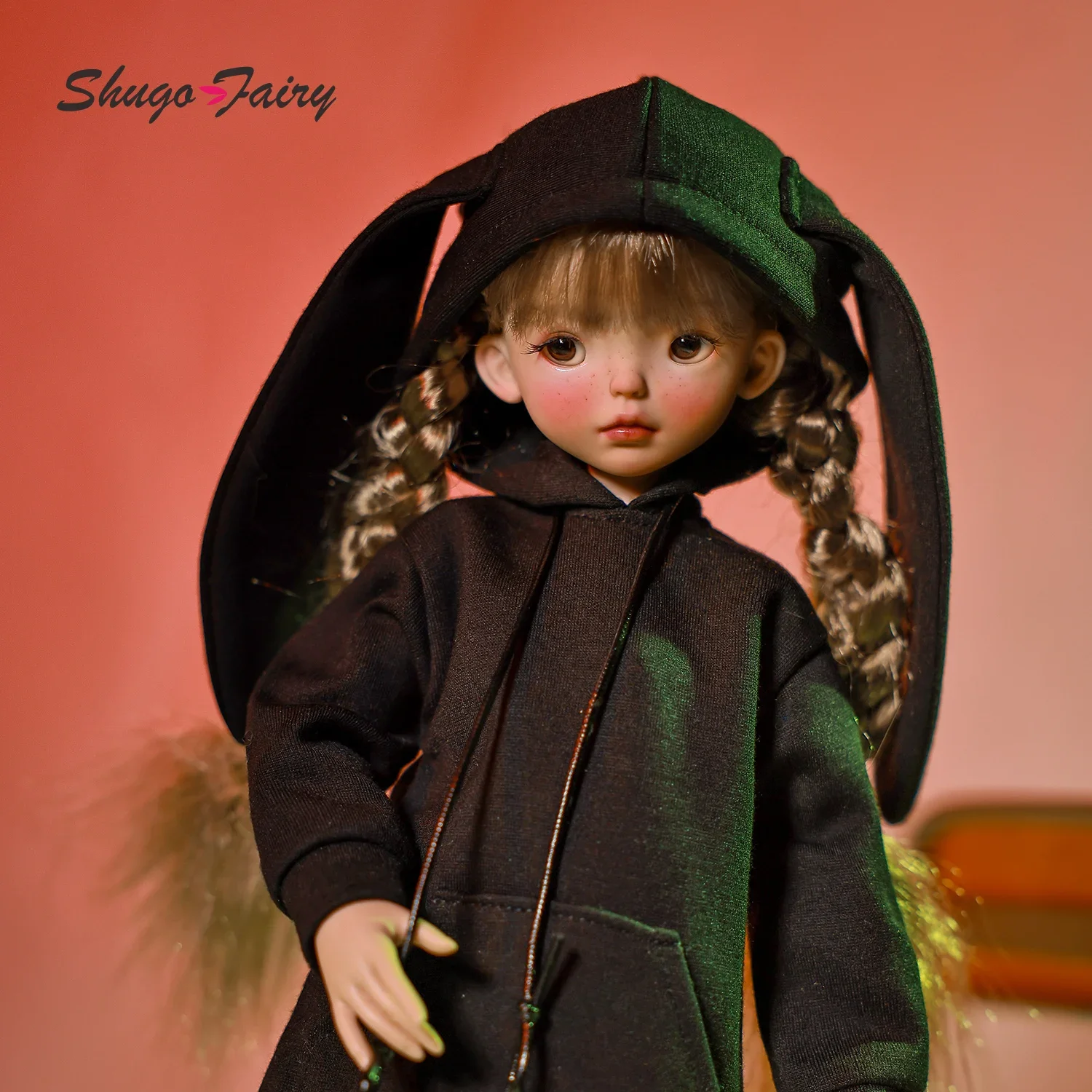 ShugaFairy قزوين 1/6 Bjd دمية OOTD في الخريف الفتيات آذان مستديرة هوديي اللعب مجموعة كاملة Bjd 1/6 دمى مشتركة