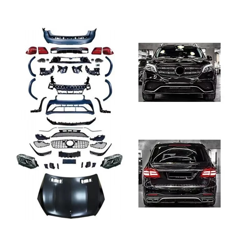 

GL X166 2012-2019 Front & Rear Bumpers Lossless Bolt-On Body Kit Fit for AMGS Style
