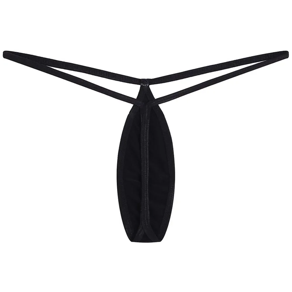 

Men Erotic Underwear Thin Straps Low Waist Thong Briefs Exposed Buttocks Panties G String Underpants Stretchy Lingerie Bikini