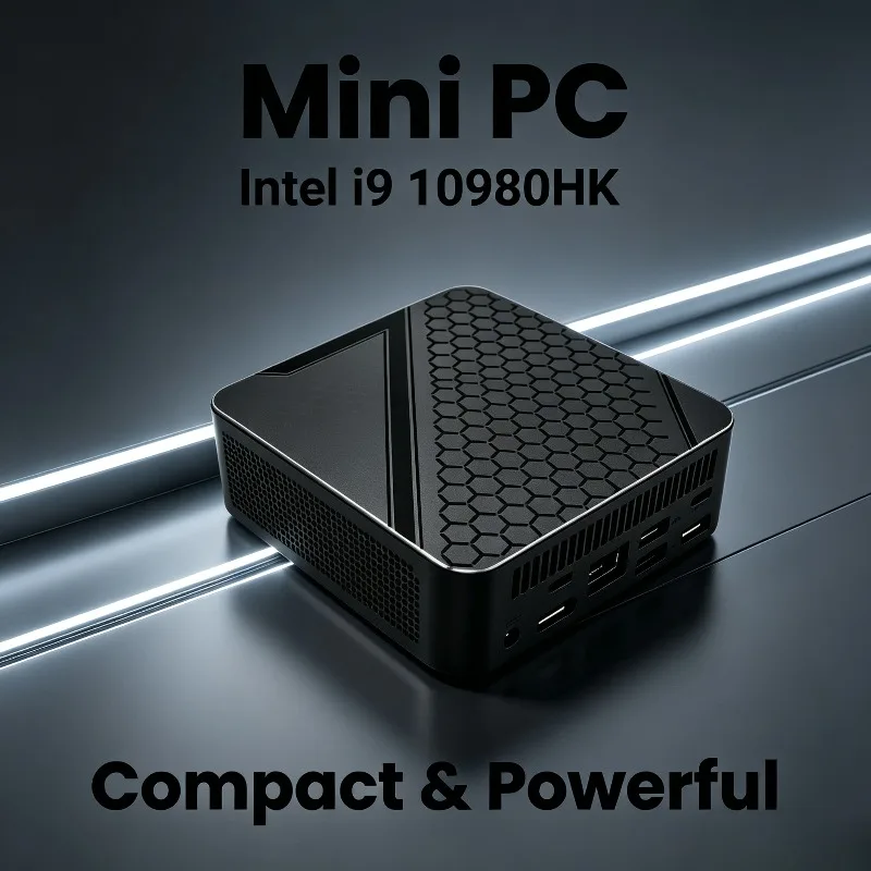 Intel i9 10980HK Mini-PC Neuer Tragbarer Hochleistungs-USB 3.0 16GB RAM DDR4 Wi-Fi6 Hochfrequenz-Speicher
