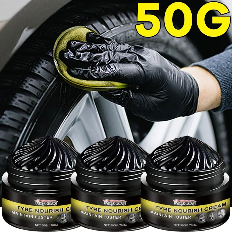 Car Tyre Retreading Wax Long-lasting Protection Against Dirt Tyre Aging Dust Polishing Wheel Brightening Cream Car Cleaner