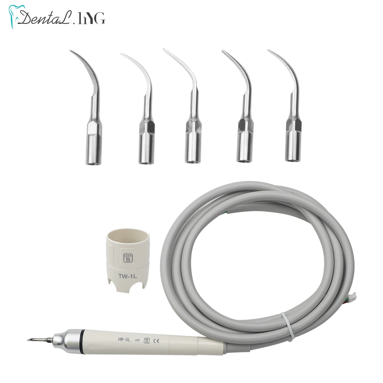 Dental Ultrasonic Scaler Handpiece Detachable Piezo Scaler Ultrasonic Piezon Scaling With LED