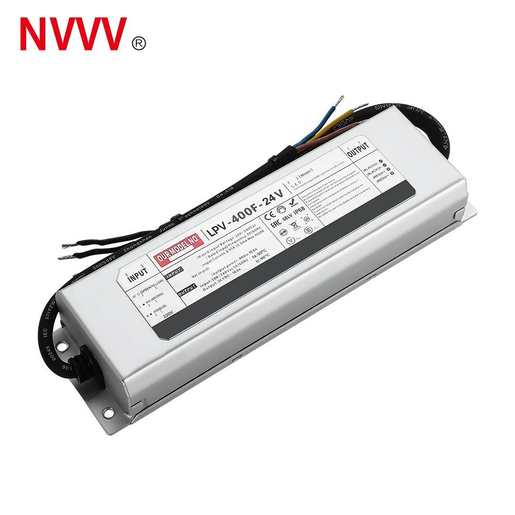 

NVVV LPV-400F High Quality Waterproof Power Supply 400w 12v/24v Switching Power Supply LED driver