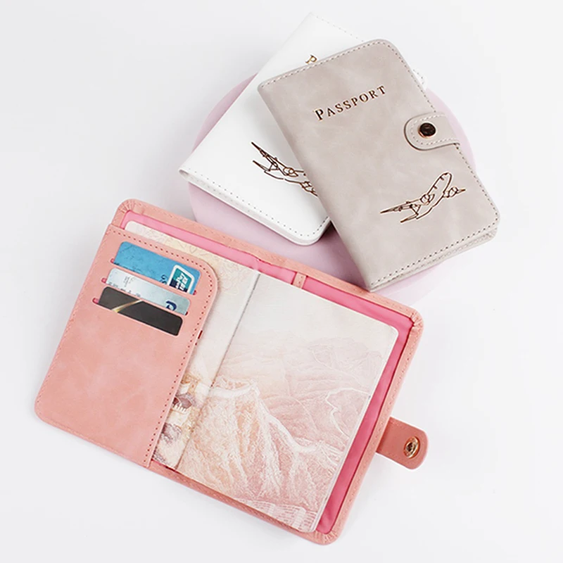 

PU Leather Credit Card Wallet Cute Passport Book For Women/Men Passport Cover Waterproof Passport Holder Covers Case Travel