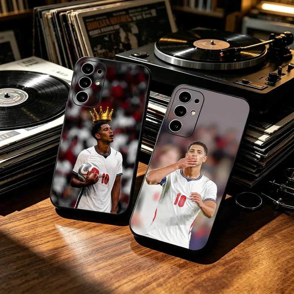 Football J-Jude B-Bellingham  Black Phone Case for Samsung S25 24 23 22 21 20 30 Ultra Plus Fe Note 10 5G Cover