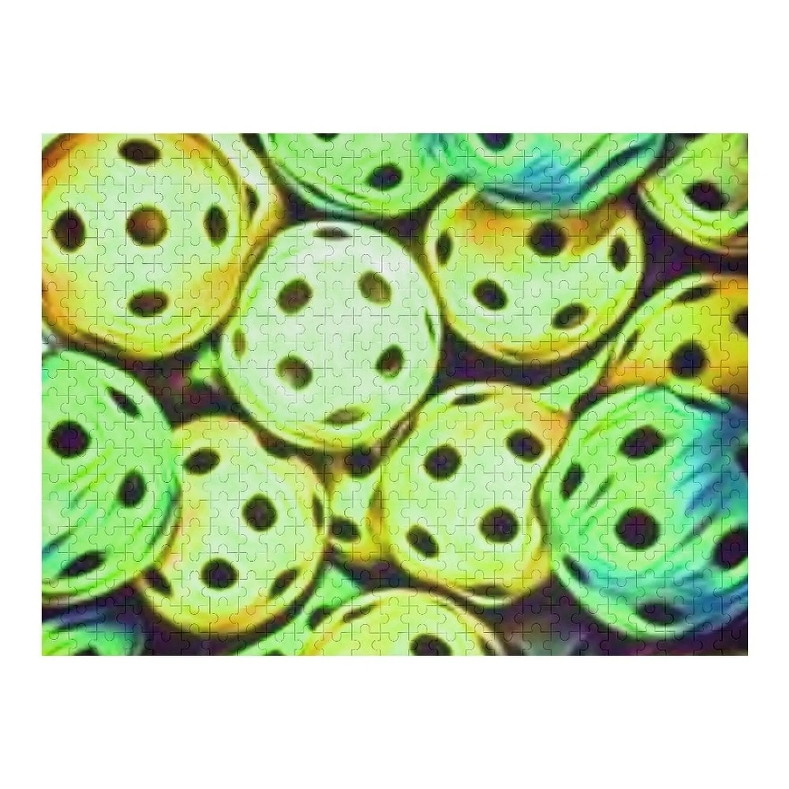 

Pickleball Yellow Balls Sport Fun Jigsaw Puzzle Customized Photo Personalised Toys Custom Gifts Custom Name Child Toy Puzzle