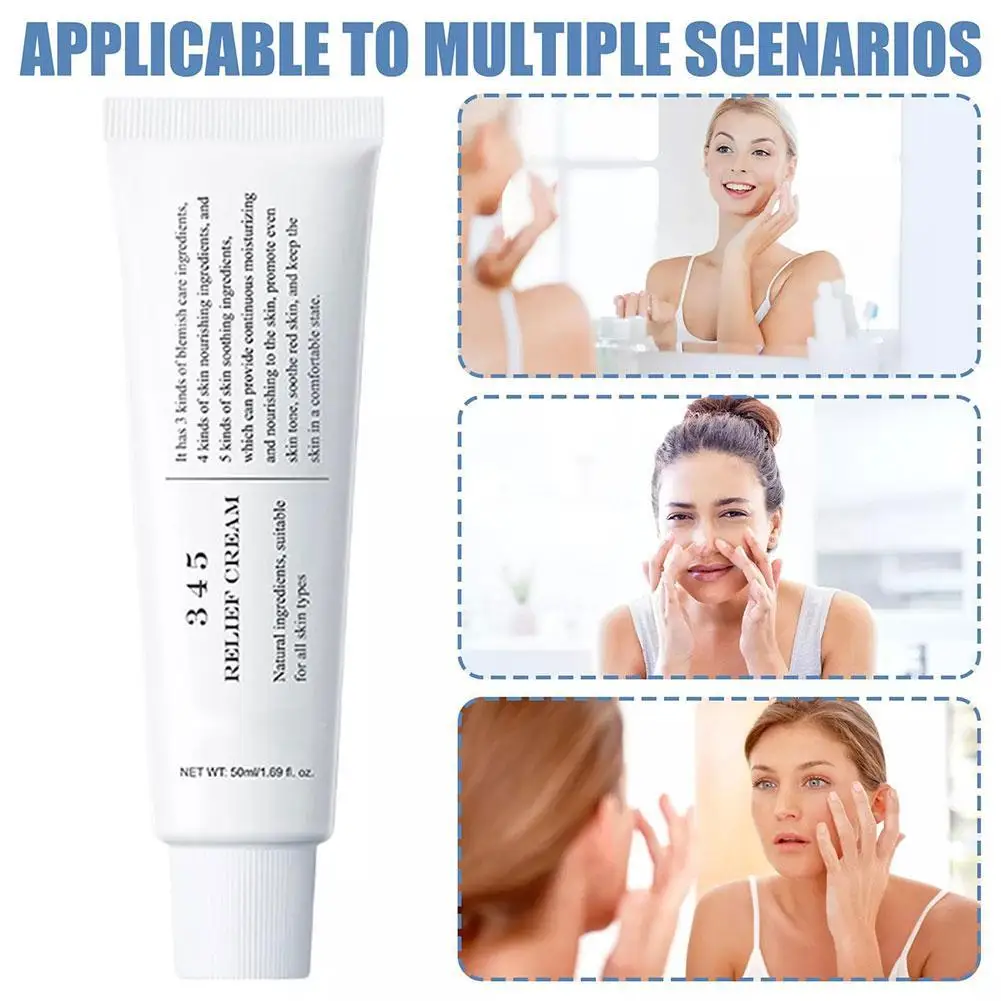 Korean Skincare 345 Antioxidant Face Cream 50ml Hydrating Moisturizer Oil Control Skin Barrier Care 147 Antioxidant Cream