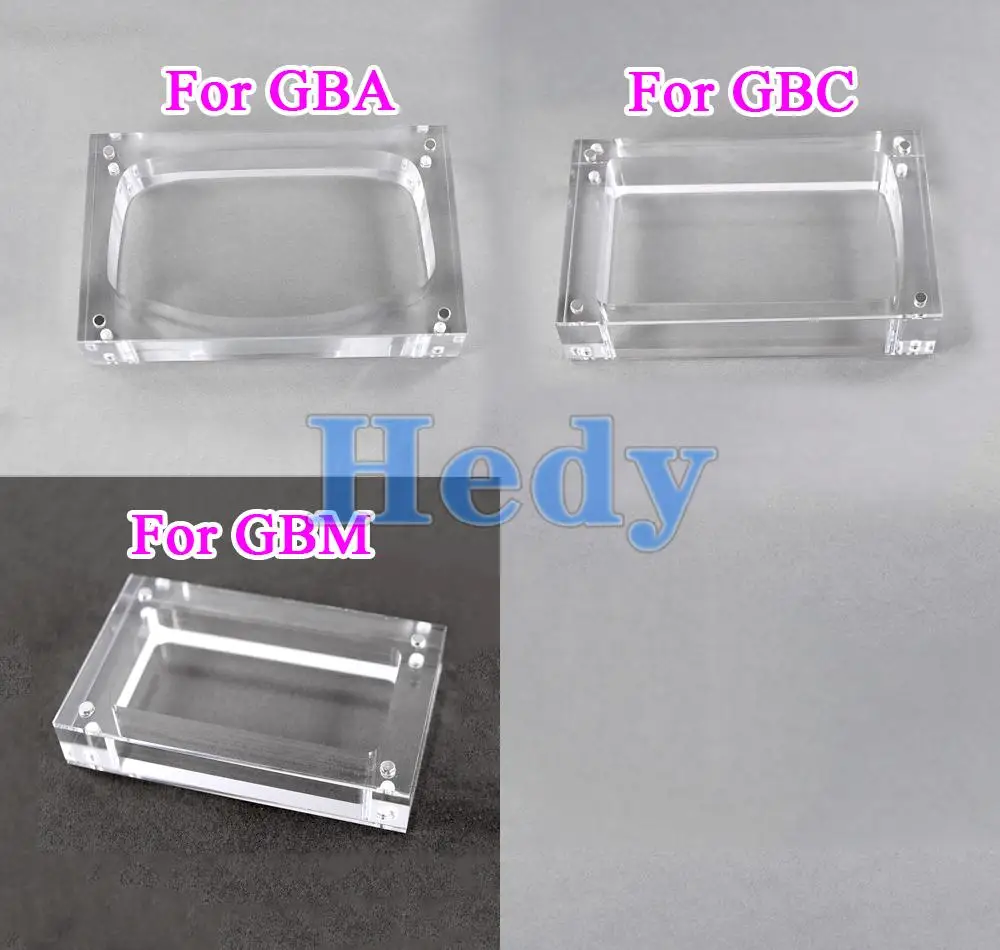 

10PCS New Transparent Storage Acrylic For GBM Game Console Cover Shell Clear Box Display Stand Game Accessories For GBA GBC