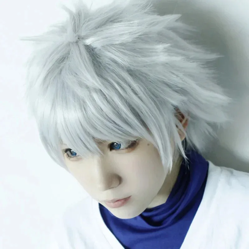 ชุดคอสเพลย์ฮาโลวีน/คริสต์มาส ลาย Hunter Killua Zoldyck หมายเลข 99 พร้อมเข็มกลัด สำหรับปี 2025 รุ่น AAA เสื้อเชิ้ตแขนสั้นสีขาว