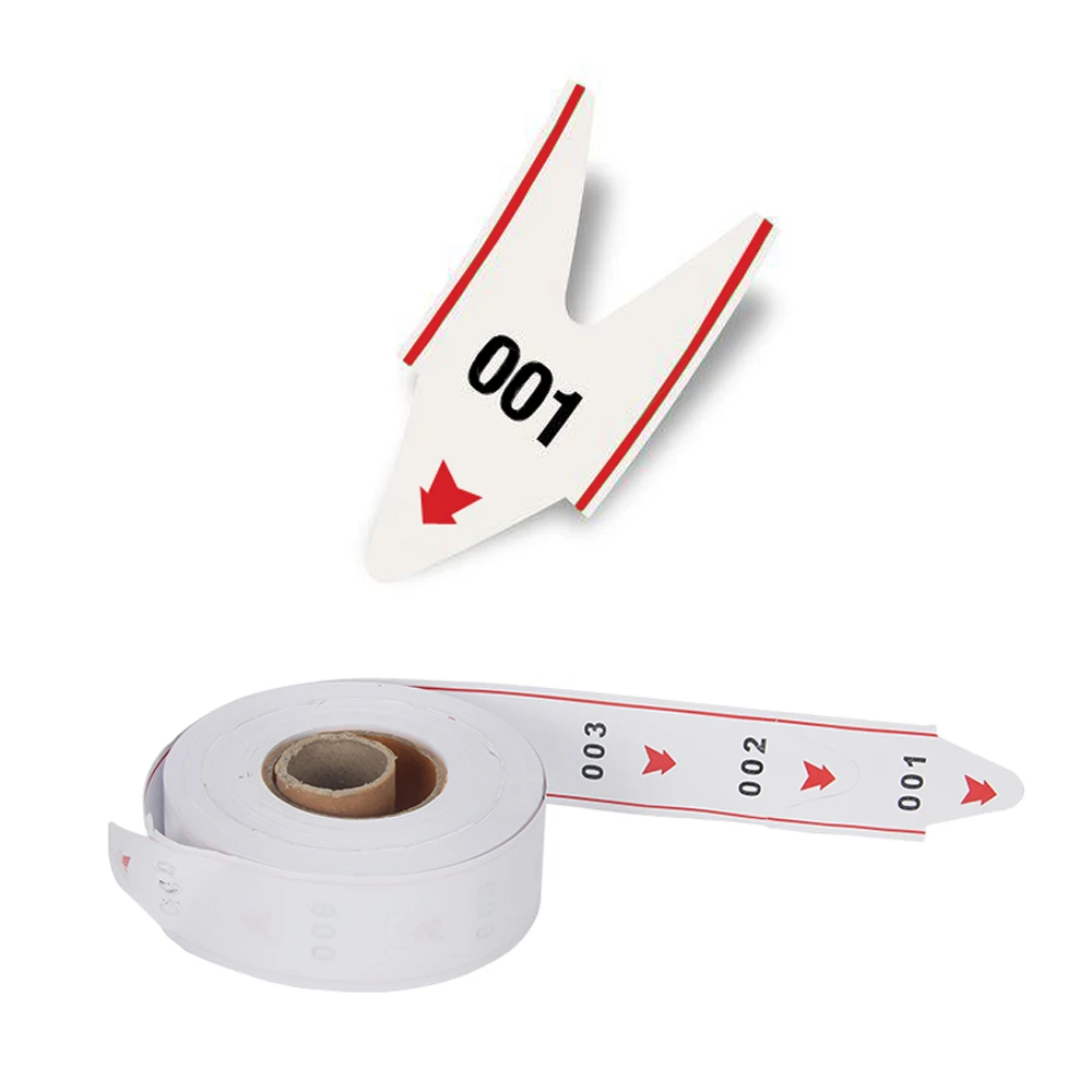 2 Roll/Pack Tickets Paper Roll for Take A Number Machine Ticket Dispenser Used in Queue Calling System with 2000pcs Number