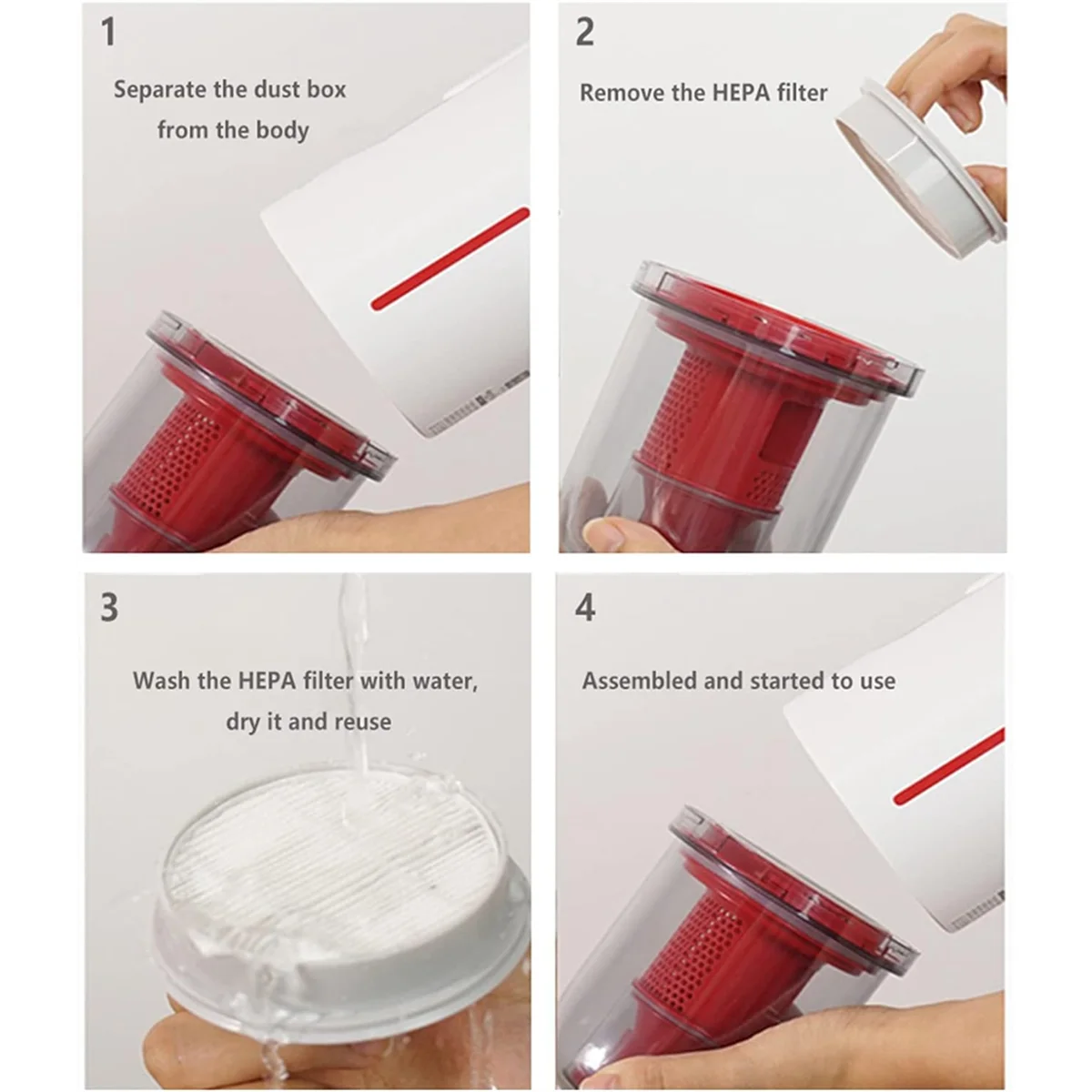 vacuum cleaner parts Replacement Vacuum Cleaner Hepa Filter Set for Deerma VC20 VC21