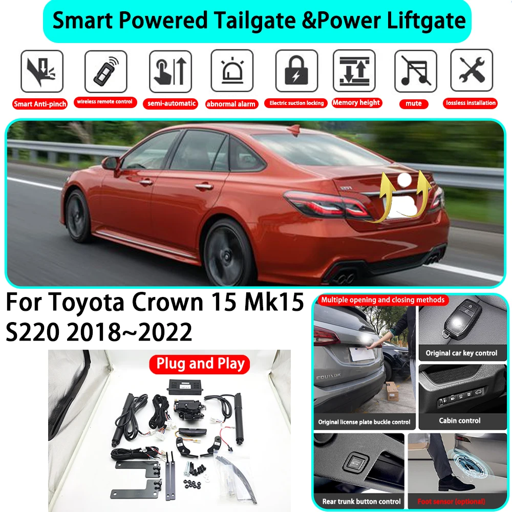 

for Toyota Crown 15 Mk15 S220 2018~2022 OEM Smart Automatic Powered Tailgate Electric Power Tailgate Lift Kit Key Close