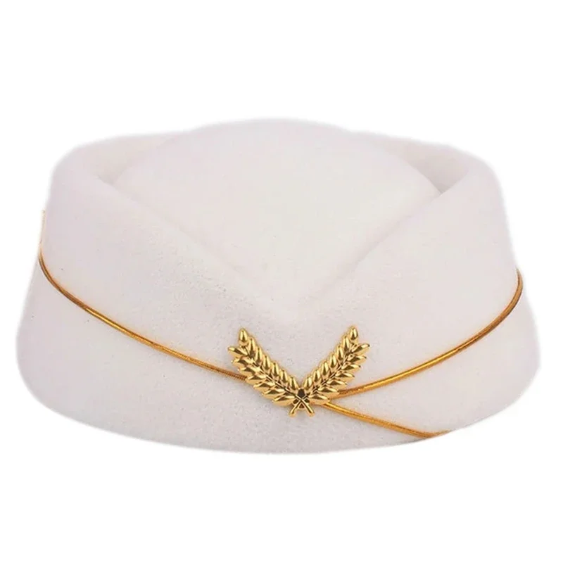 667E Air Hostesses Hat Stewardess Hat Hat Women Formal Uniform Caps Accessory