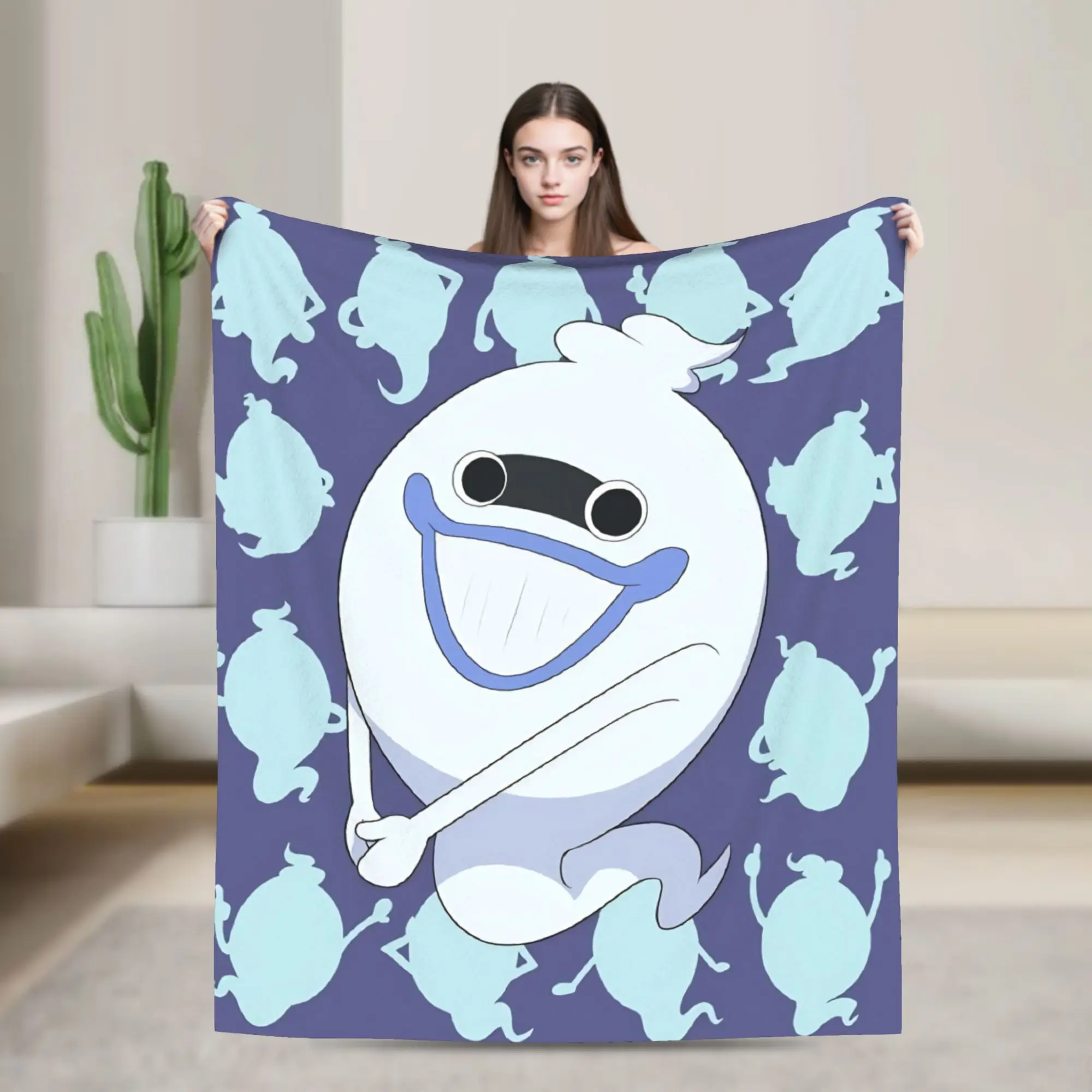 Yokai Watch Game Flannel Blankets Whisper Fashion Throw Blanket for  Sofa Bedding Lounge 125*100cm Bedspread