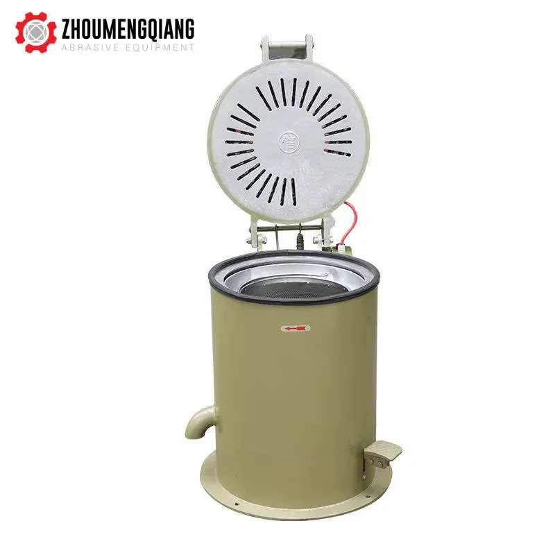 Small Centrifugal Dewatering Machine for Hardware Fitting 35kg/70kg Metal Part Hot Air Spin Dryer Machine