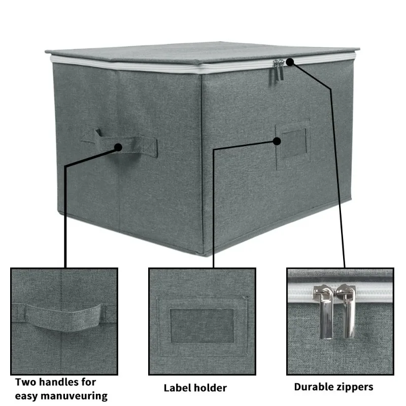 42.5x32x27cm Foldable Wine Glass Storage Box, 12 Compartments, Oxford Cloth, Collapsible Organizer