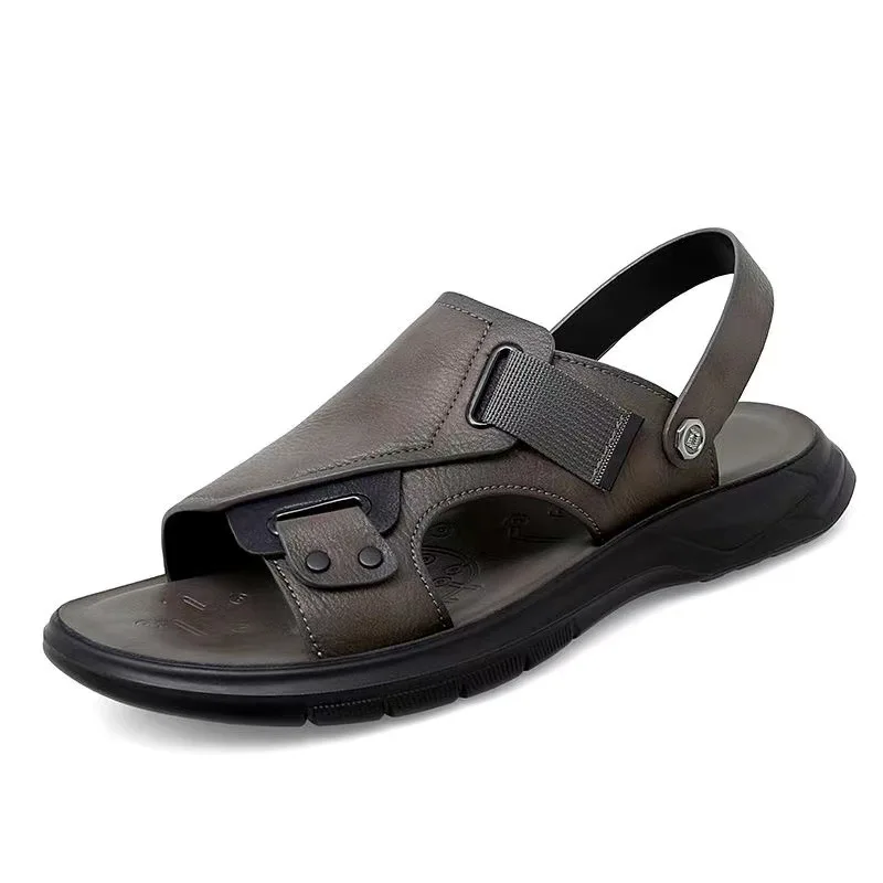 Mens Sandals Summer Genuine Leather Sandals Men Outdoor Casual Lightweight Sandal Fashion Men Sandals 2023