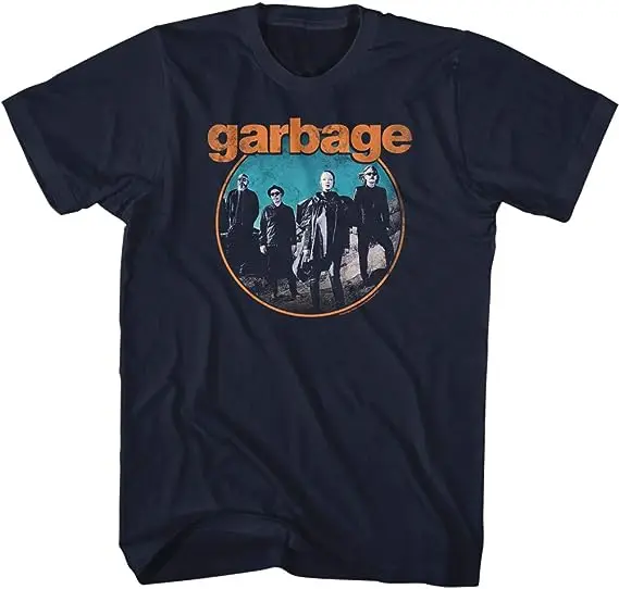 Garbage Mental Band Printed T-shirt Mens Cotton Tshirt Music Graphic Tee-shirt Harajuku Streetwear Oversized T Shirts