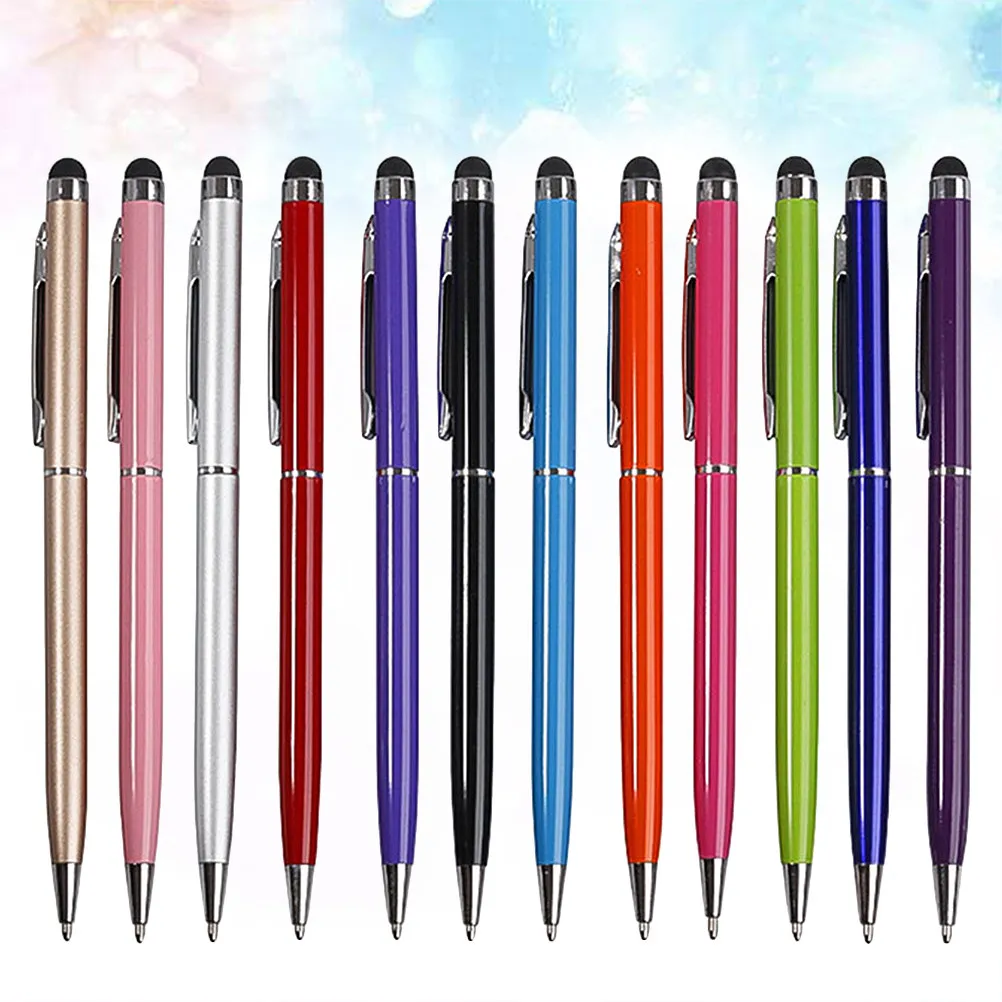 12-canetas-stylus-capacitivas-para-tela-touch-duraveis-para-desenho-e-anotacoes-resposta-rapida-para-dispositivos-moveis