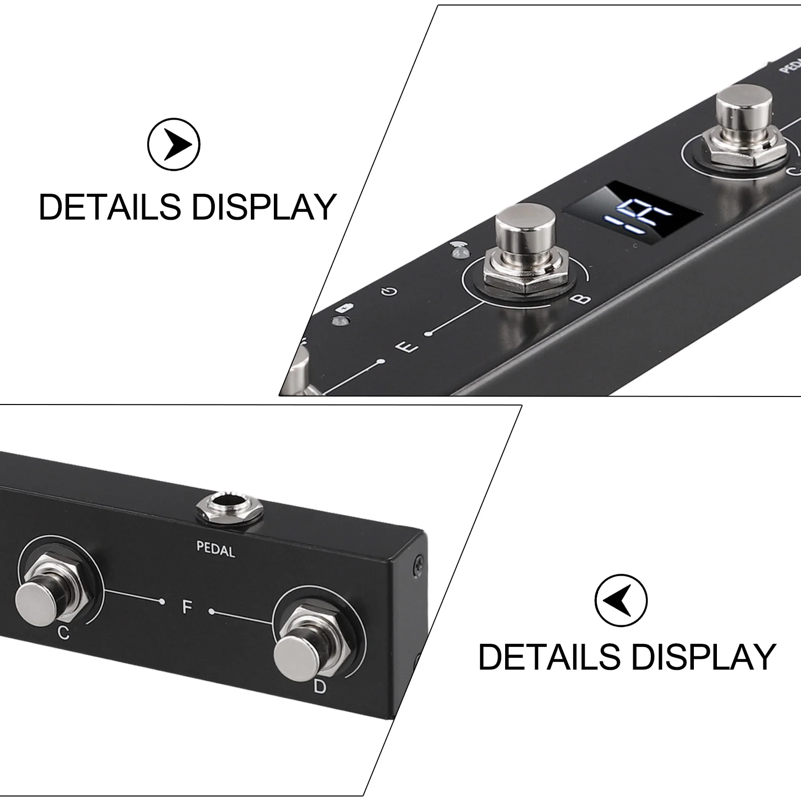 Compact for midi Pedal Portable for midi Controller Compact And Lightweight Extended for Battery Life Multi-functional