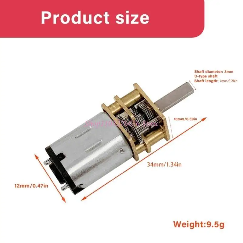 ROBOT R6FD 12V 100 RPM Motor engranaje Velocidad lenta para componentes automatización