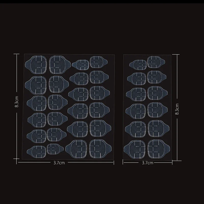 60/120 قطعة مسمار هلام الغراء مزدوجة الوجهين أظافر صناعية الفن لاصق لاصق الغراء ملصق الأظافر الصحافة وهمية على الأظافر نصائح 1-10 ورقة