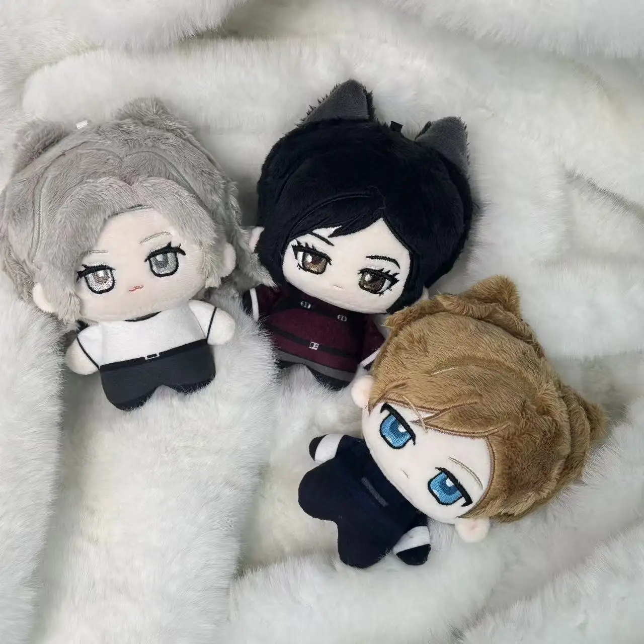

10cm Anime Resident Leon Scott Kennedy Ada Wong Grace Ashcroft Plushie Stuffed Leon Plush Doll Toys Figure Pendant Fans Gifts