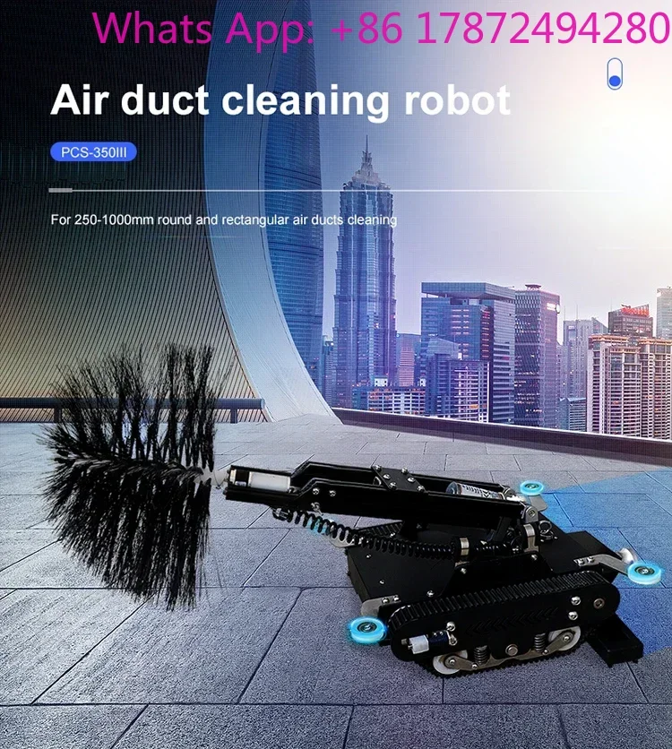 Optional UV Light and rotation brush head pcs-350III air duct cleaning