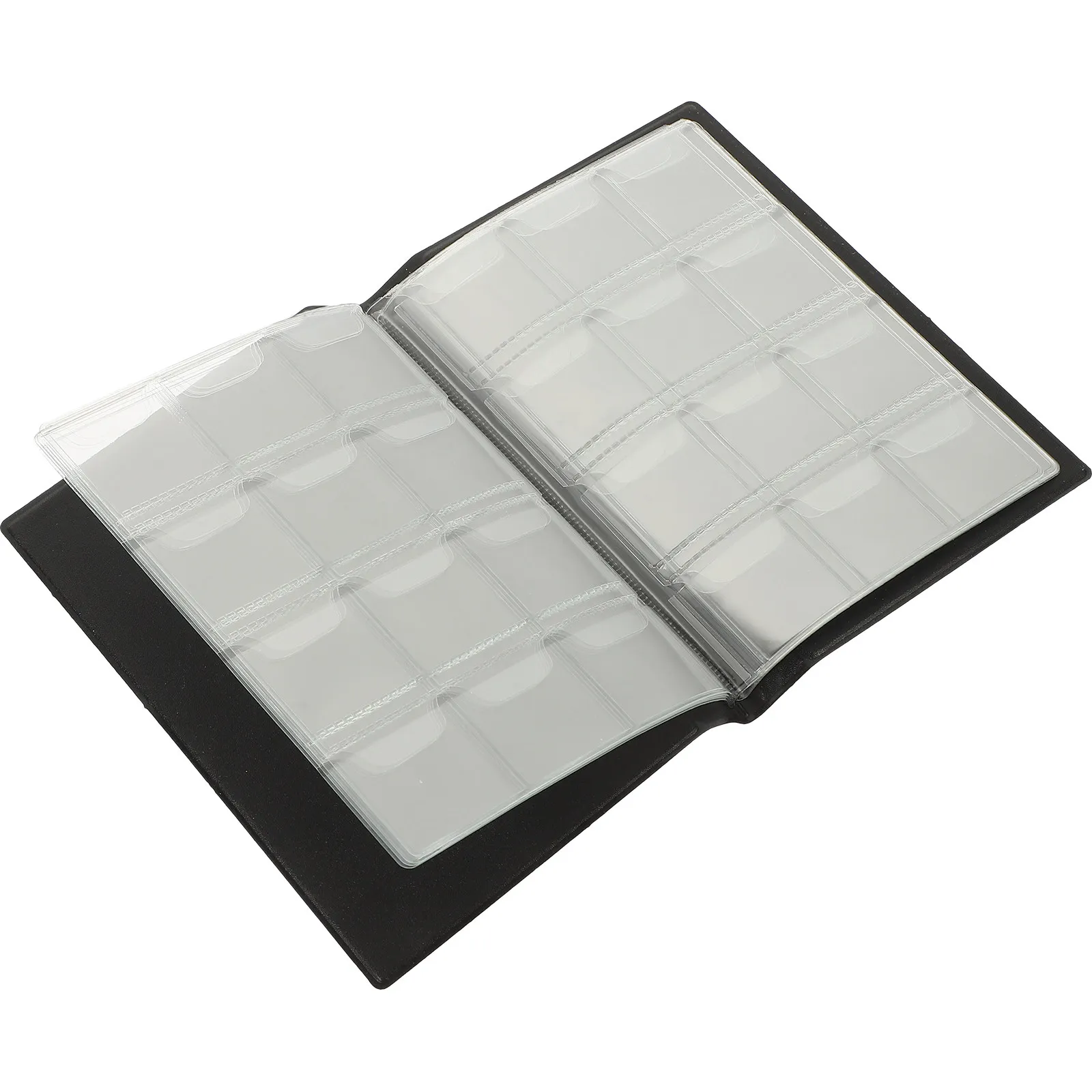 Transparent 120-Pocket Coin Storage Album PU Collector Coin Organizer Book Display Case Coins Book for Collection