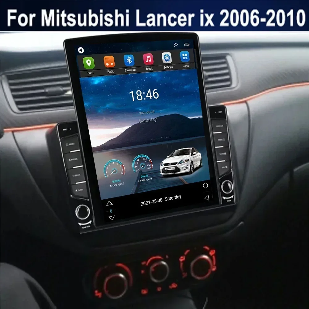 Автомобильный радиоприемник Android 8G + 128G для Mitsubishi Lancer ix 2006-2010 9,7 дюйма 5G NET RDS DSP Видео Аудио Мультимедиа 2 Din Автомобильный DVD-плеер