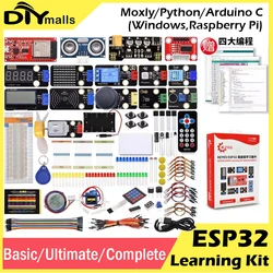 KEYESTUDIO ESP32 Basic Ultimate Learning Kit Electronic Components Sensors Module For Arduino Essential Starter Kit Python